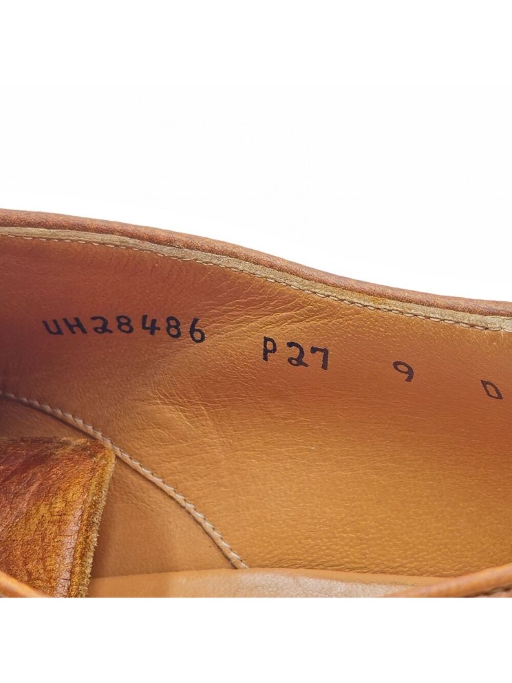 Vintage Salvatore Ferragamo Mens Italy 9D Brown Casual Dress Shoes Derby Oxfords - Picture 10 of 10